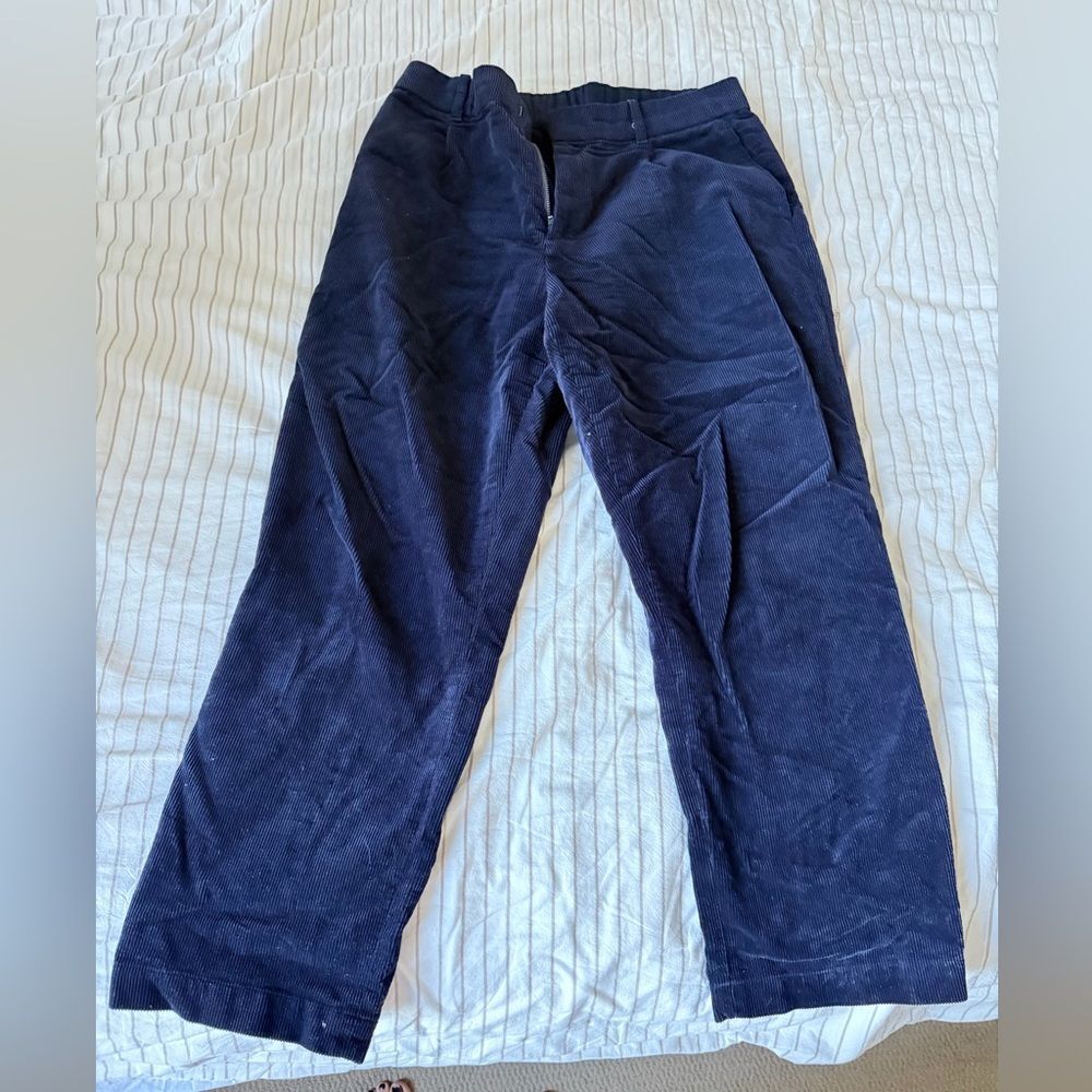 Uniqlo Women's Deep Blue Corduroy Pants